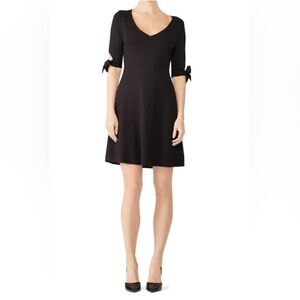 525 America Black Bow Sleeve Dress